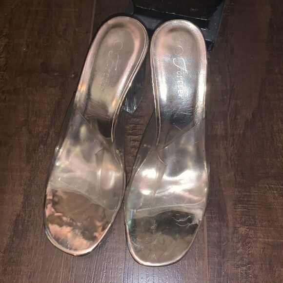 Two Pairs of Clear Acrylic Heels - Picture 9 of 12
